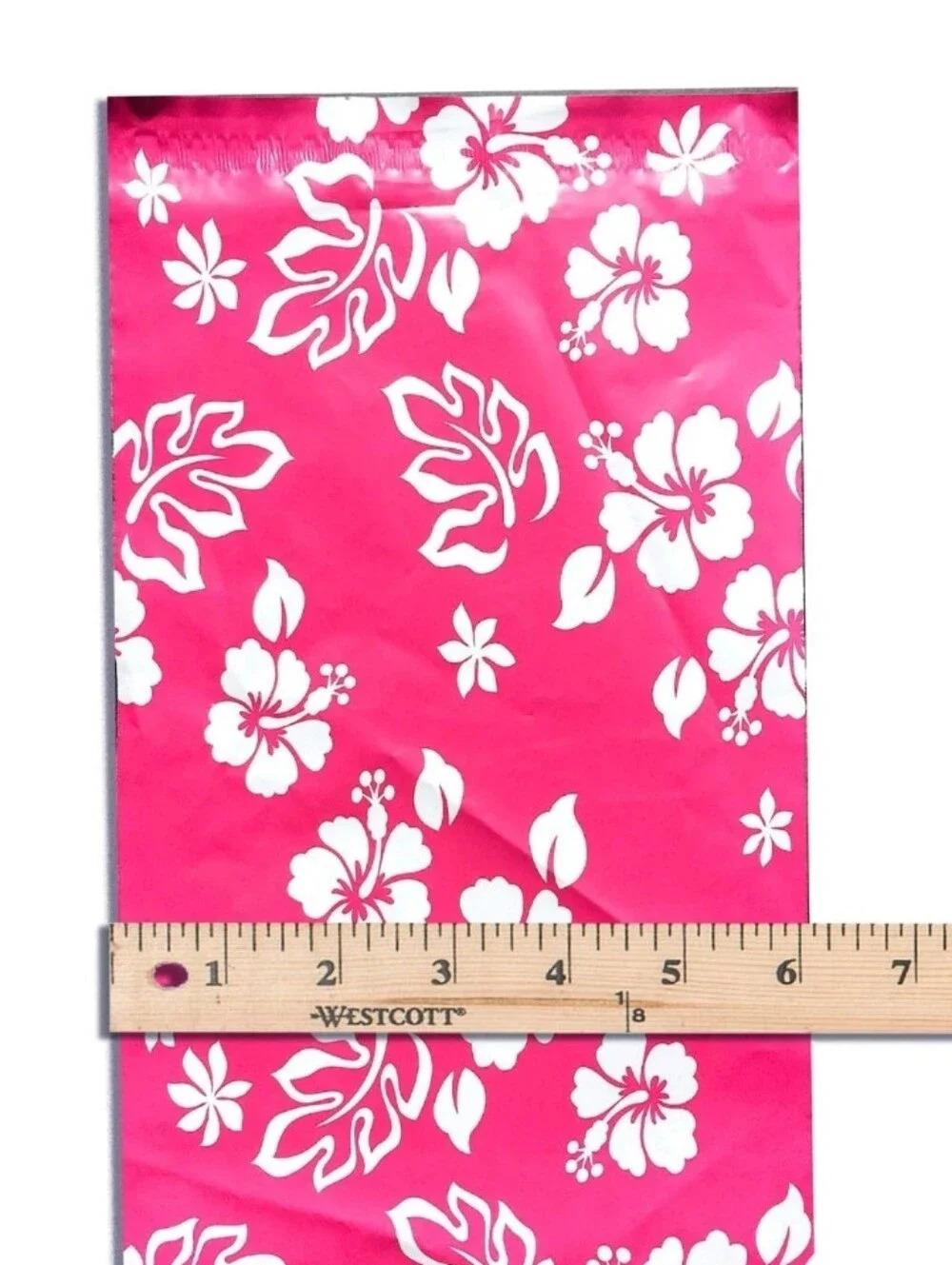 Bright Pink 20 Count Floral Shipping Mailers Tropical Pattern 6 By 9 Inches